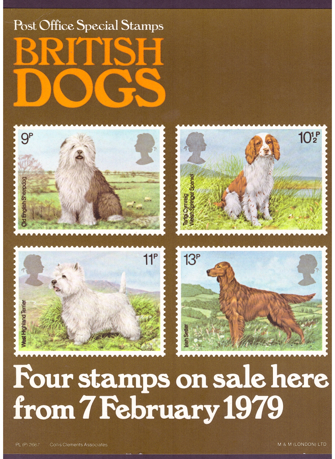 (image for) 1979 British Dogs Post Office A4 poster. PL(P) 2667. - Click Image to Close
